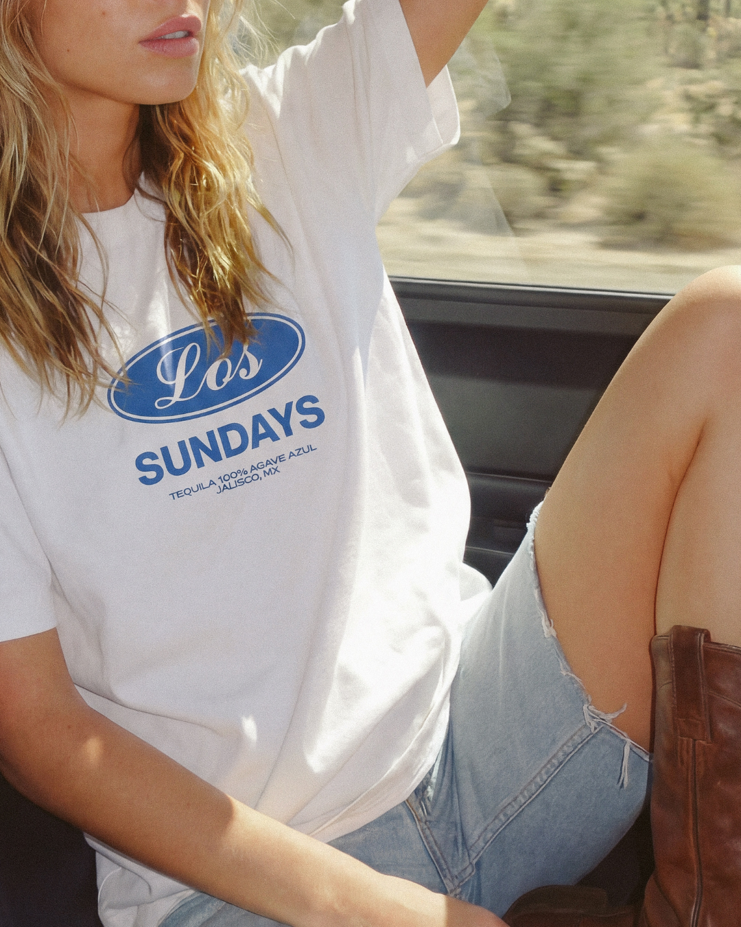 The Genuine Tee - Blanc White / Blue