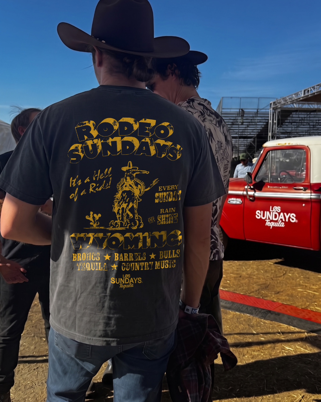 The Cowboy State Tee - Vintage Black / Yellow