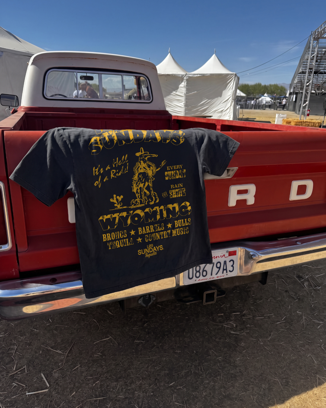 The Cowboy State Tee - Vintage Black / Yellow