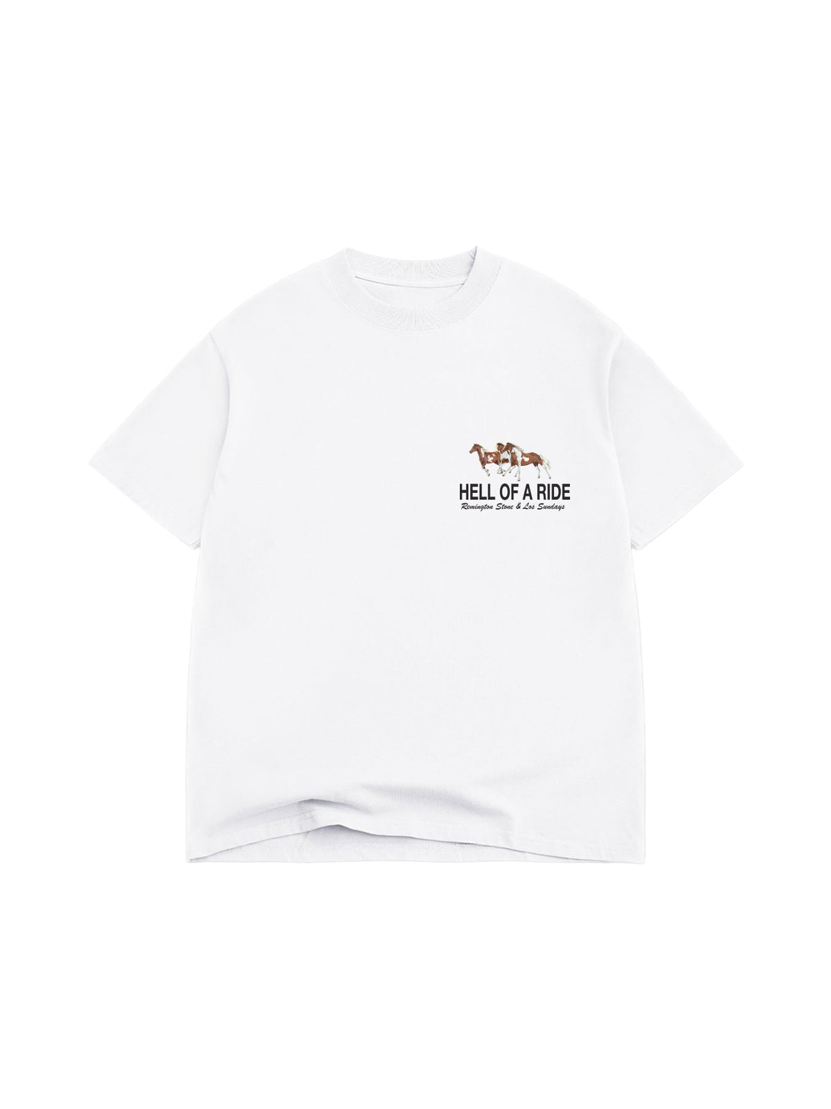 The Hell Of A Ride Tee - Blanc White