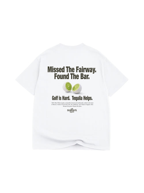 The Fairway Tee - Blanc White / Black