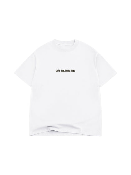 The Fairway Tee - Blanc White / Black