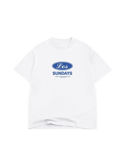 The Genuine Tee - Blanc White / Blue