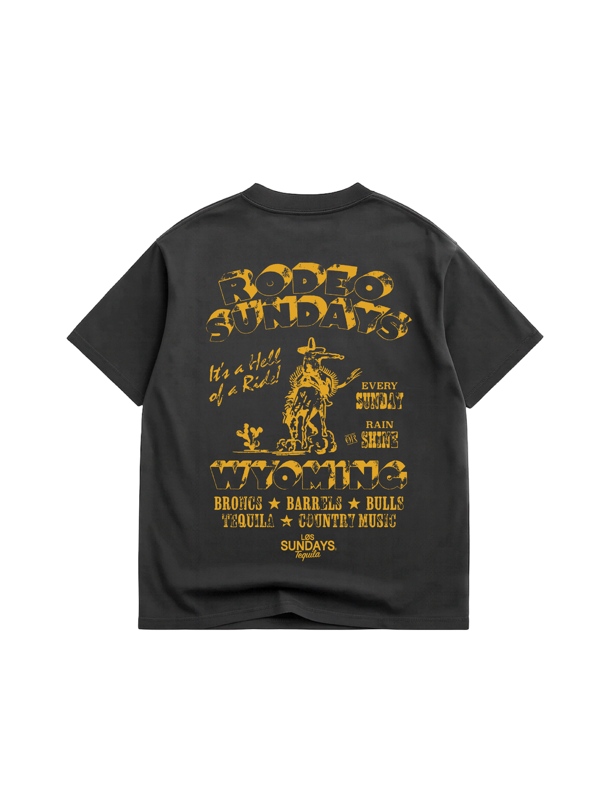 The Cowboy State Tee - Vintage Black / Yellow