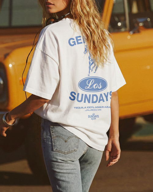 The Genuine Tee - Blanc White / Blue