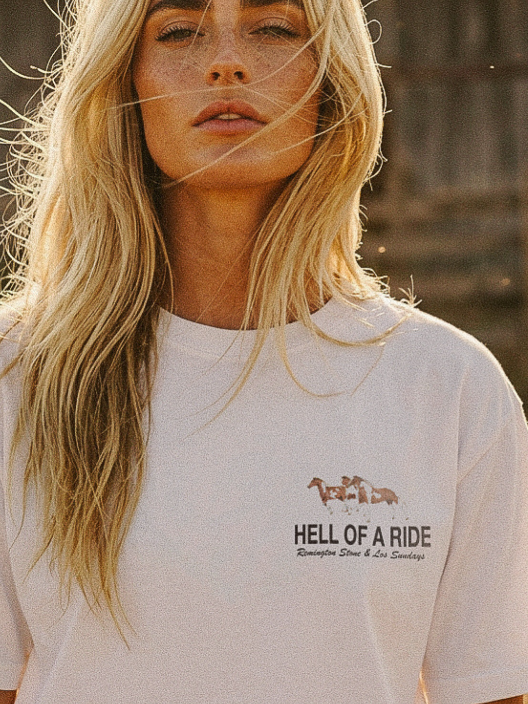 The Hell Of A Ride Tee - Blanc White
