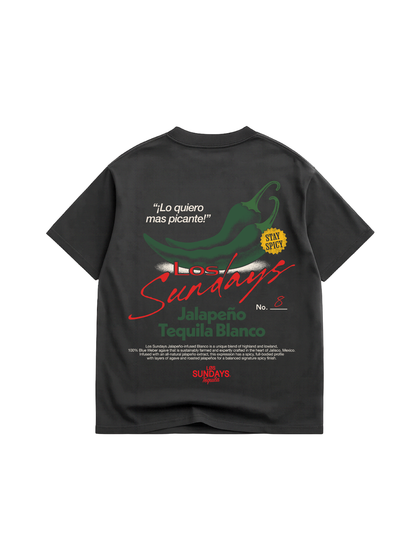 The Picante Tee - Vintage Black / White