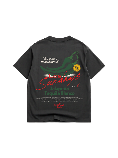 The Picante Tee - Vintage Black / White