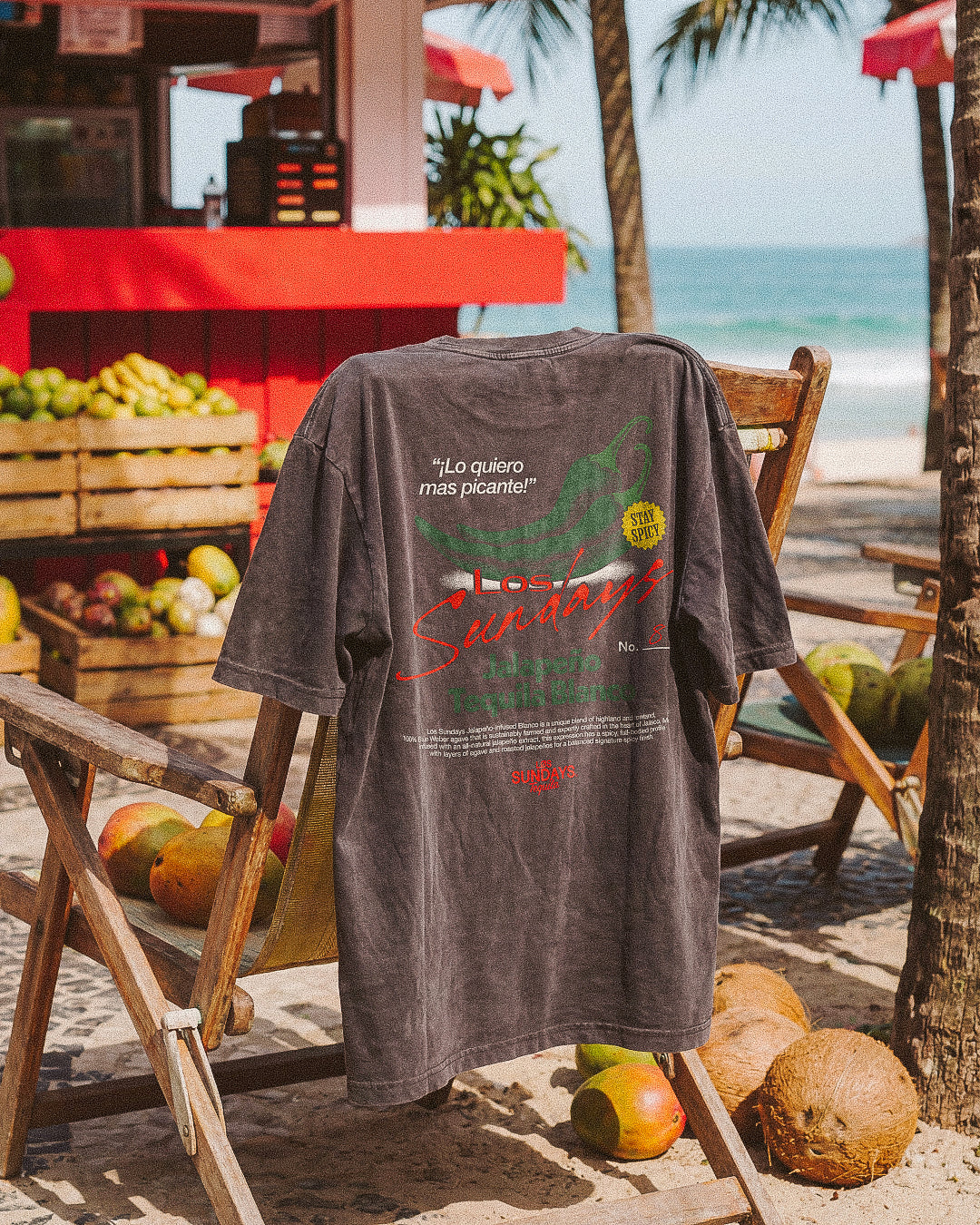 The Picante Tee - Vintage Black / White
